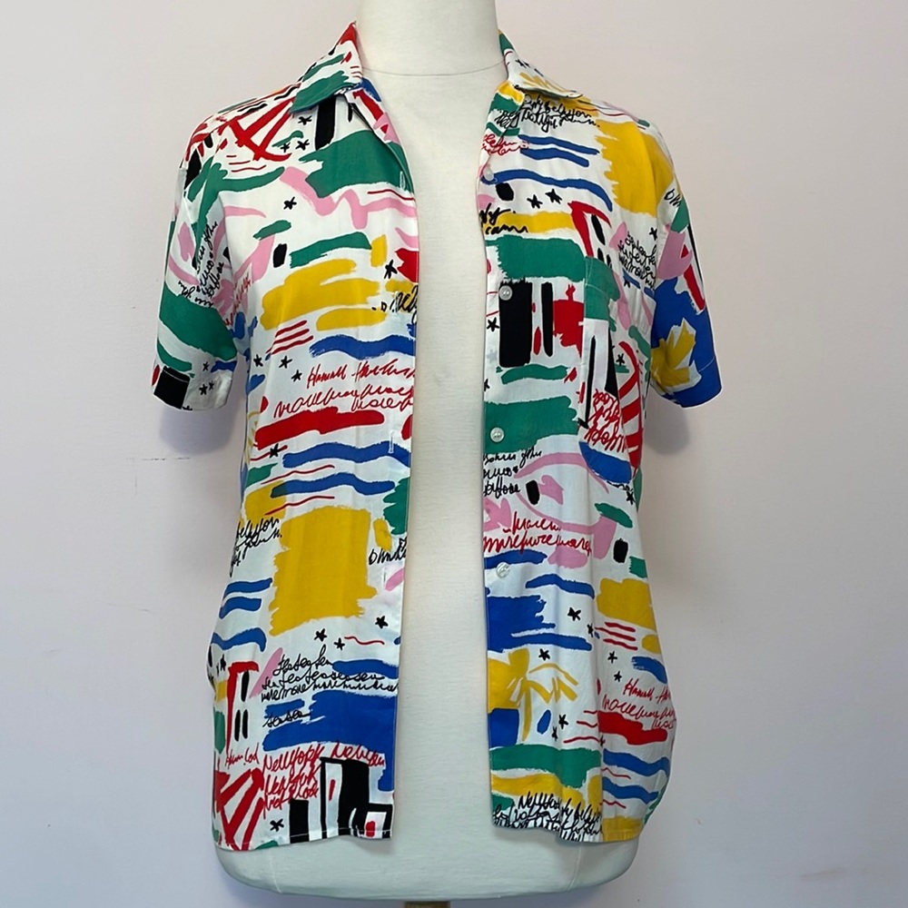 Multi-colored bright designed shirt